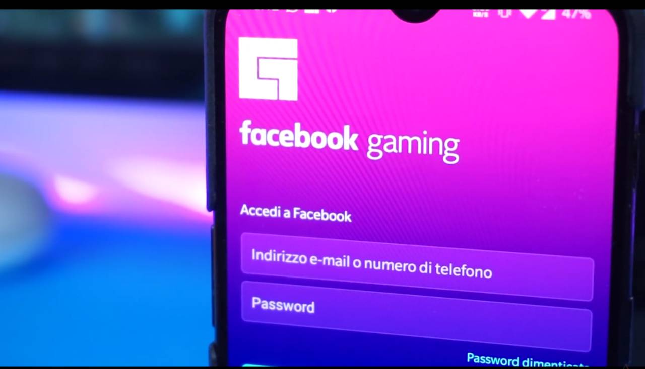 App Facebook Gaming (YouTube)
