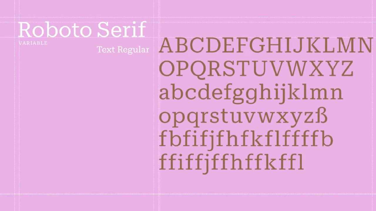Roboto Serif il nuovo font di Google che ci aiuterà nella lettura