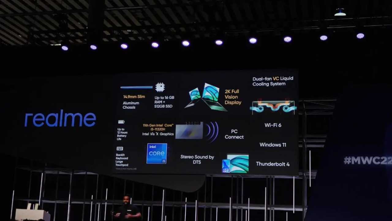 MWC 2022, Realme porta il Book Prime, gli auricolari Buds Air 3 e Q2s finendo con 2 fantastiche Smart TV