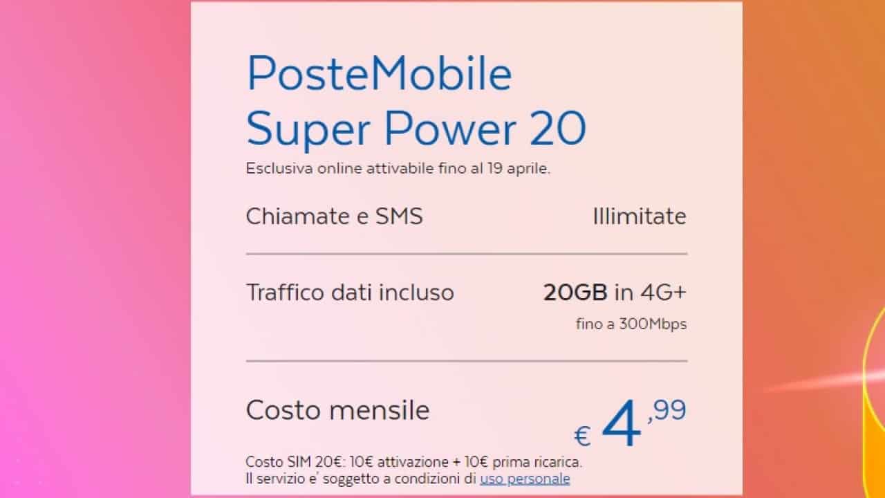 offerta poste mobile 10042022 - Androiditaly.com