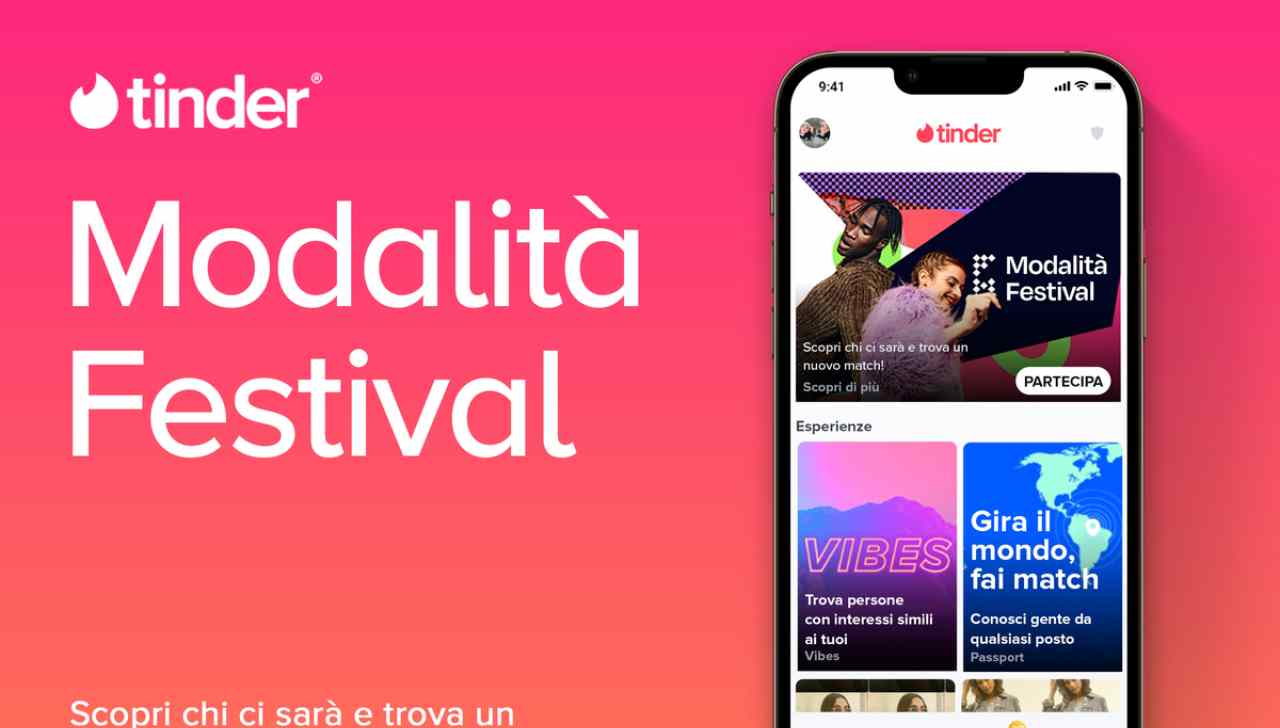 Ecco la Modalità Festival, il nuovo ritrovato di Tinder per divertirsi