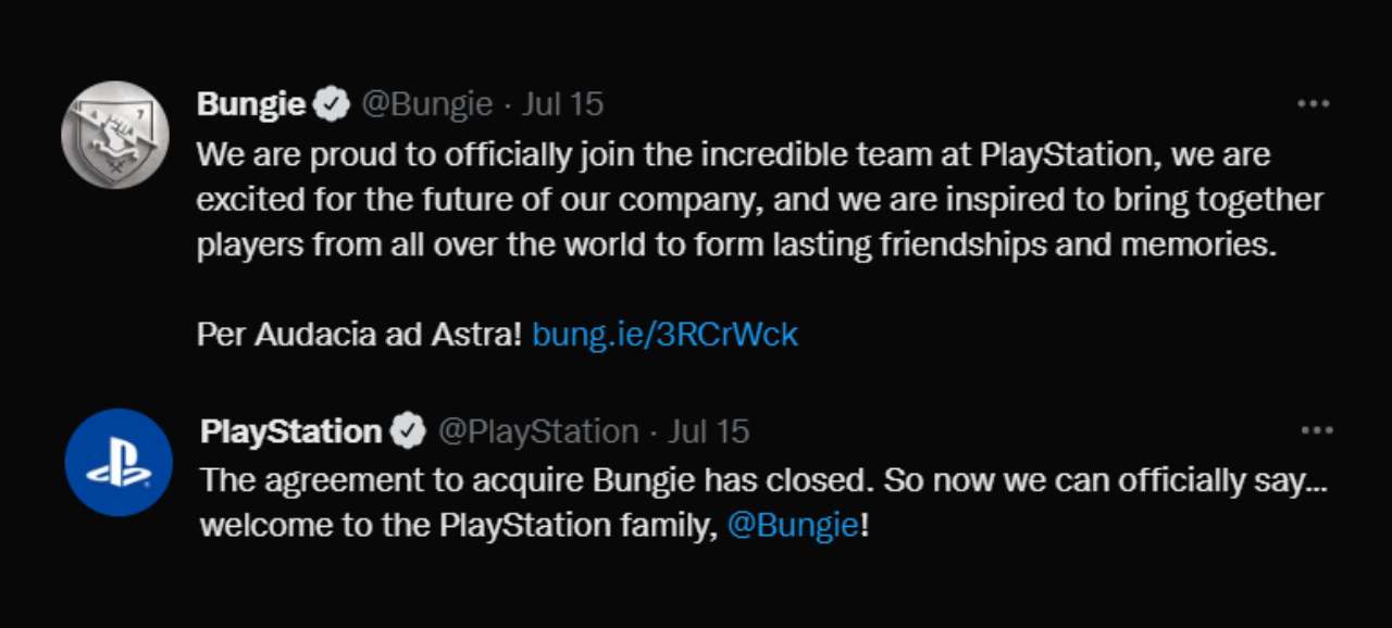 PS Bungie Tweet