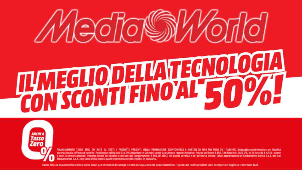 MediaWorld sconto 50