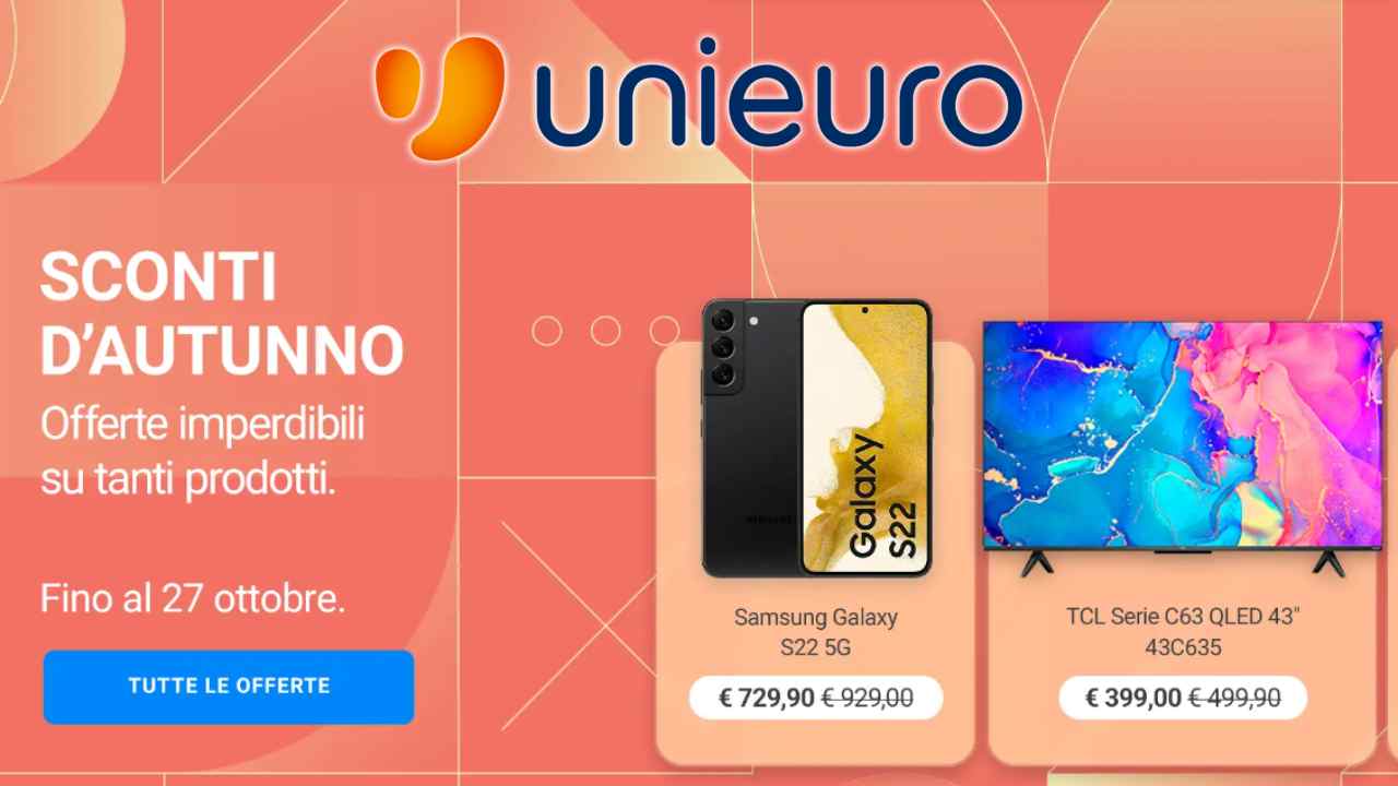 Unieuro Sconti d'Autunno