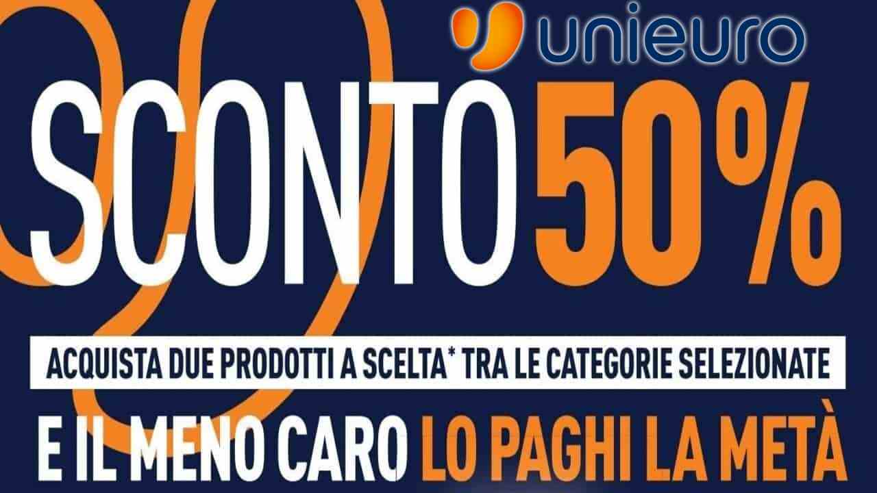 Unieuro sconto 50