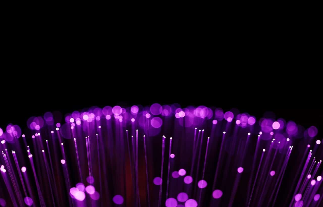 fibra ottica viola