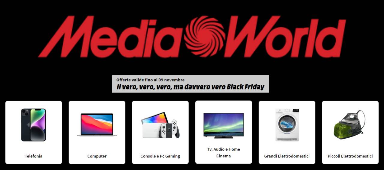 Mediaworld il vero black friday