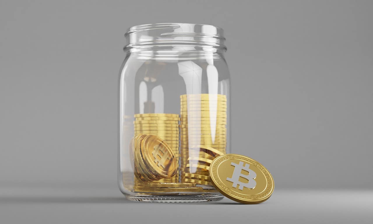 barattolo di bitcoin
